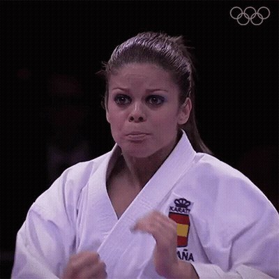 Woman In Karate Uniform Espana GIF