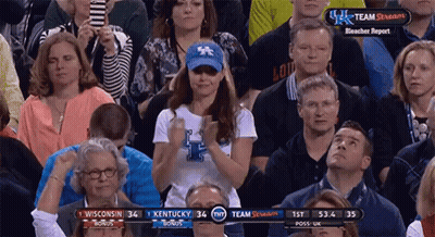 Woman In Kentucky Hat Applauding GIF