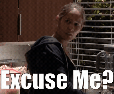 Woman In Kitchen Saying Excuse Me GIF