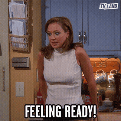 Woman In Kitchen Saying Feeling Ready GIF