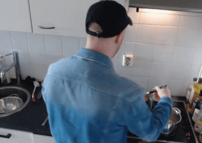 Woman In Kitchen Saying Start With The Mild Then Hit Them With GIF