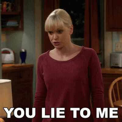 Woman In Kitchen Saying You Lie To Me GIF
