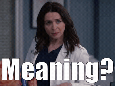 Woman in Lab Coat Asking Meaning?