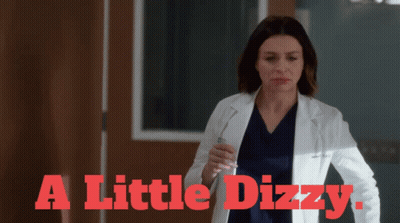 Woman In Lab Coat Saying A Little Dizzy GIF
