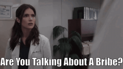 Woman In Lab Coat Saying Are You Talking About A Bride GIF