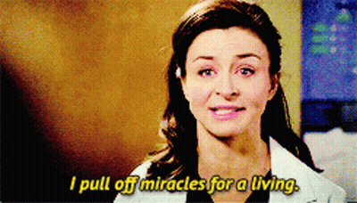 Woman In Lab Coat Says I Pull Off Miracles For A Living GIF