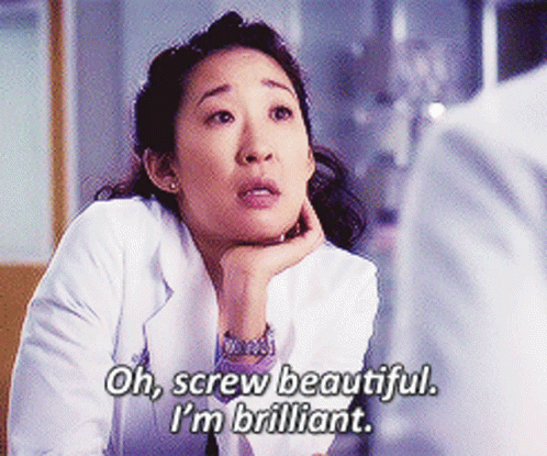 Woman In Lab Coat Says Oh Screw Beautiful I'm Brilliant GIF