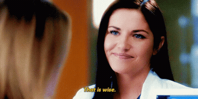 Woman In Lab Coat Says That Is Wise GIF