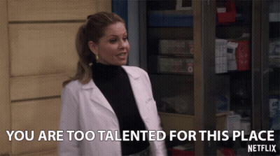 Woman In Lab Coat Says You Are Too Talented GIF