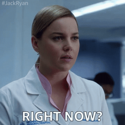 Woman In Lab Coat With Right Now GIF