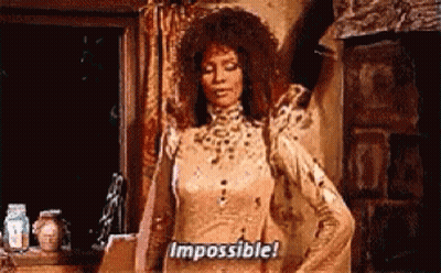 Woman In Leopard Print Saying Impossible GIF