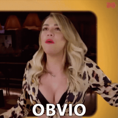 Woman In Leopard Print Shirt Making Funny Face Saying Obvio GIF
