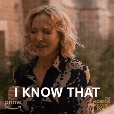 Woman In Leopard Print Shirt Says I Know That GIF