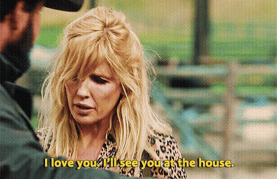 Woman In Leopard Print Shirt Says I Love You GIF