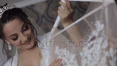 Woman In Lingerie By Brick Wall GIF