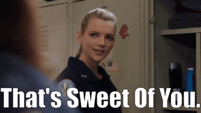 Woman In Locker Room Saying That's Sweet Of You GIF