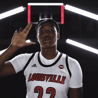 Woman In Louisville Jersey Number 29 GIF