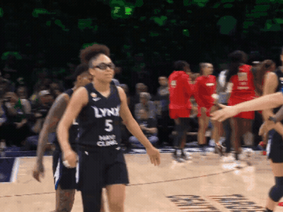 Woman In Lynx Jersey On Court GIF