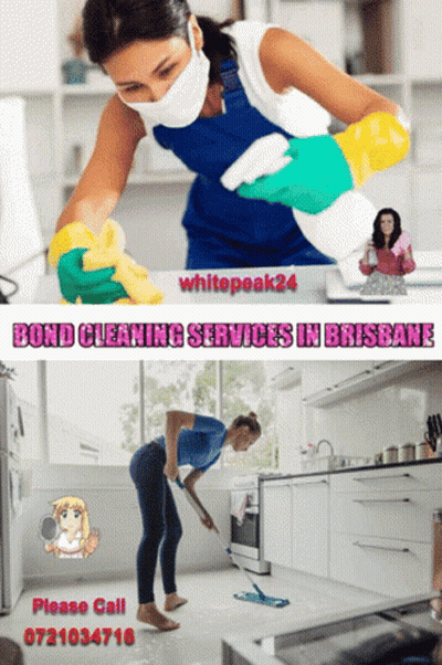 Woman In Mask Cleaning Kitchen GIF