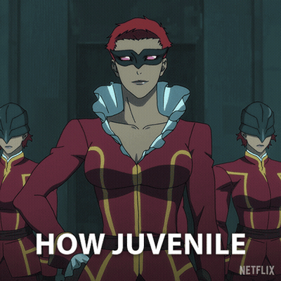 Woman In Mask Saying How Juvenile GIF