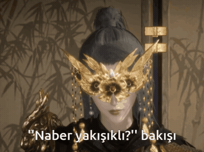 Woman In Mask Saying Naber Yakisiki GIF