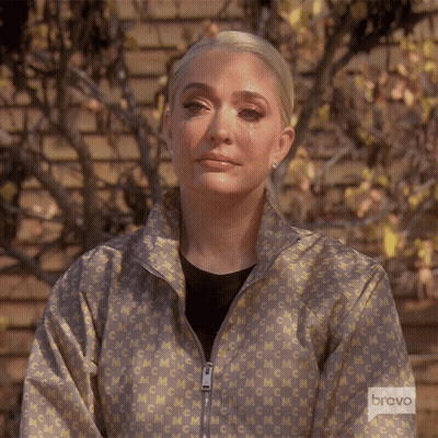 Woman In McM Jacket Crying GIF