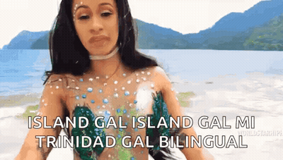 Woman In Mermaid Costume On Beach GIF