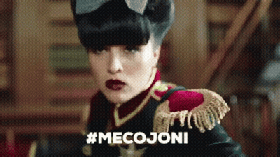 Woman In Military Uniform Saying Mecojoni GIF