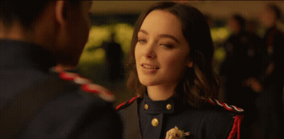 Woman In Military Uniform Saying Yes Ma'am GIF