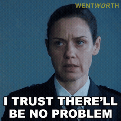 Woman In Military Uniform Says I Trust There'll Be No Problem GIF
