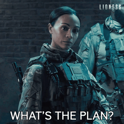 Woman In Military Uniform Says What's The Plan GIF