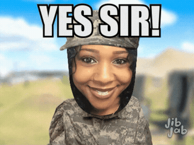 Woman In Military Uniform Smiling Yes Sir GIF