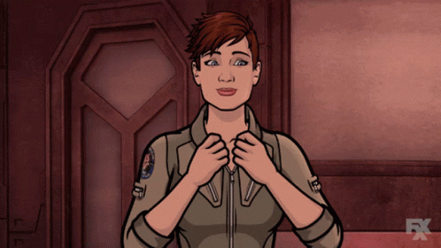 Woman In Military Uniform With FX Logo GIF