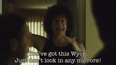 Woman In Mirror Says You've Got This Wyck GIF