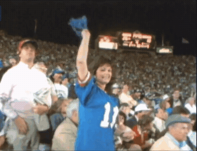Woman In Number 11 Jersey At Football Game GIF