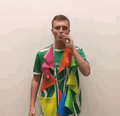 Woman In Nurse Costume Walking Down Hallway At Night GIF