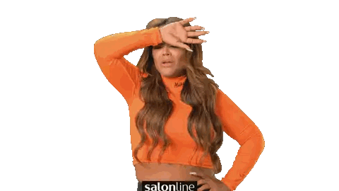 Woman In Orange Crop Top Sticker
