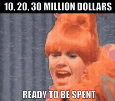 Woman In Orange Wig Ready For Meme GIF