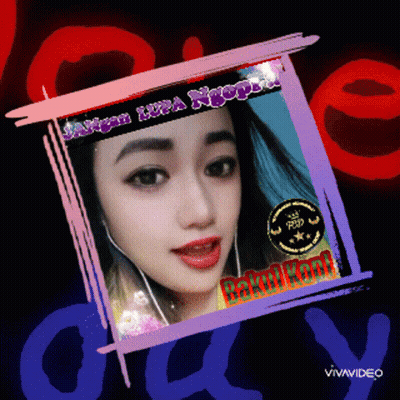 Woman In Pink And Purple Frame Saying Janji Lupa Ngopi GIF