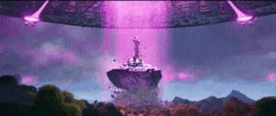 Woman In Pink Bikini Next To Man In Plaid Shirt GIF