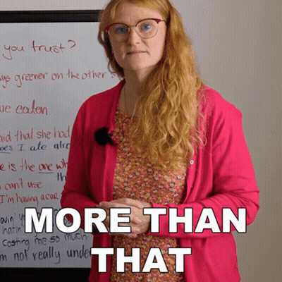 Woman In Pink Cardigan Whiteboard More Than That GIF