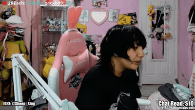Woman In Pink Chair Chat Read $10 GIF