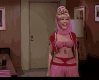 Woman In Pink Costume Dancing GIF