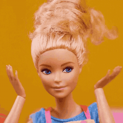 Woman In Pink Dress Barbie Moment GIF