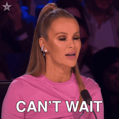 Woman In Pink Dress Can't Wait GIF