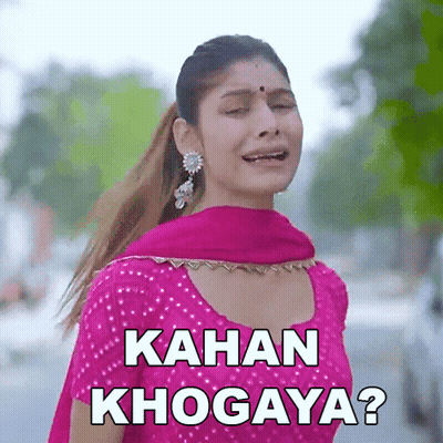 Woman In Pink Dress Crying Kahan Khogaya GIF