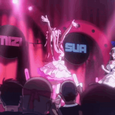 Woman In Pink Dress Dancing Sua Sign GIF