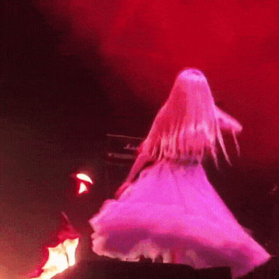 Woman In Pink Dress Dancing GIF