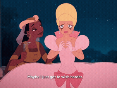 Woman In Pink Dress Maybe I Just Got To Wish Harder GIF
