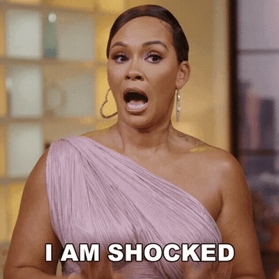 Woman In Pink Dress Saying I Am Shocked GIF